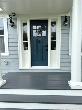 Courtyard entry door